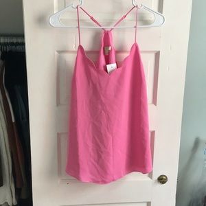 Bubblegum pink scalloped cami
